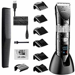 Cordless Haircut Trimmer Pro Hair Clippers Beard Men USB Rec