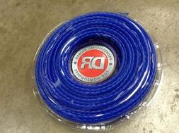 DR Walk Behind 2 Wheel Trimmer Mower 175 mil Braided Blue Li